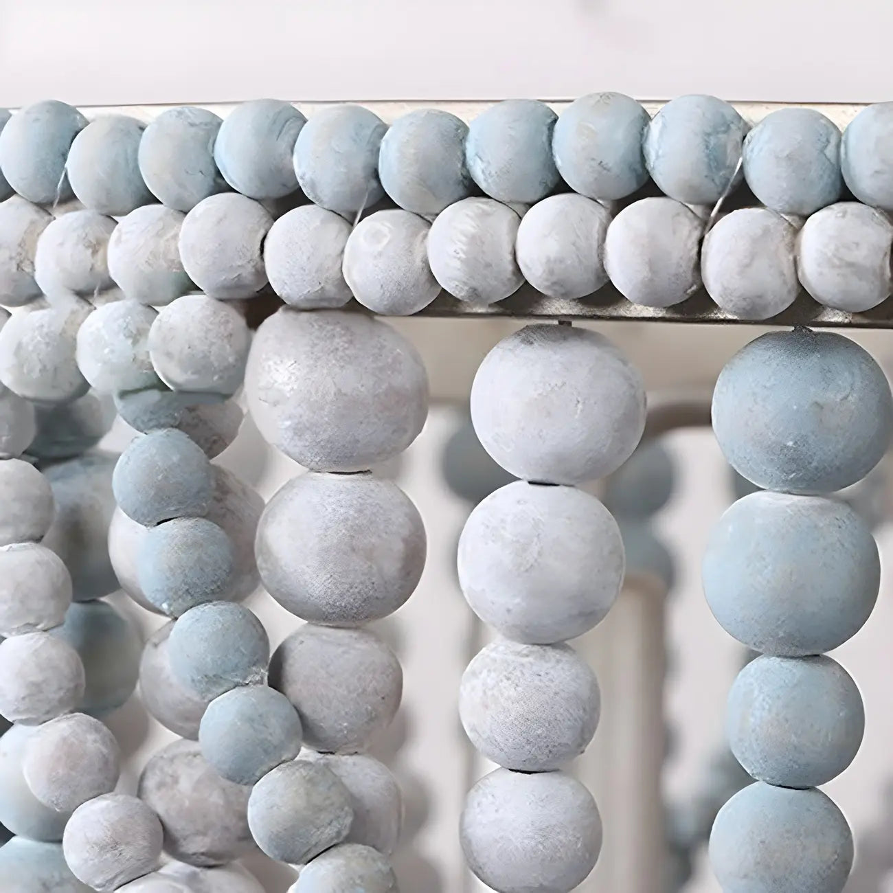 Lustre suspendu bohème bleu à 4 lumières réglable