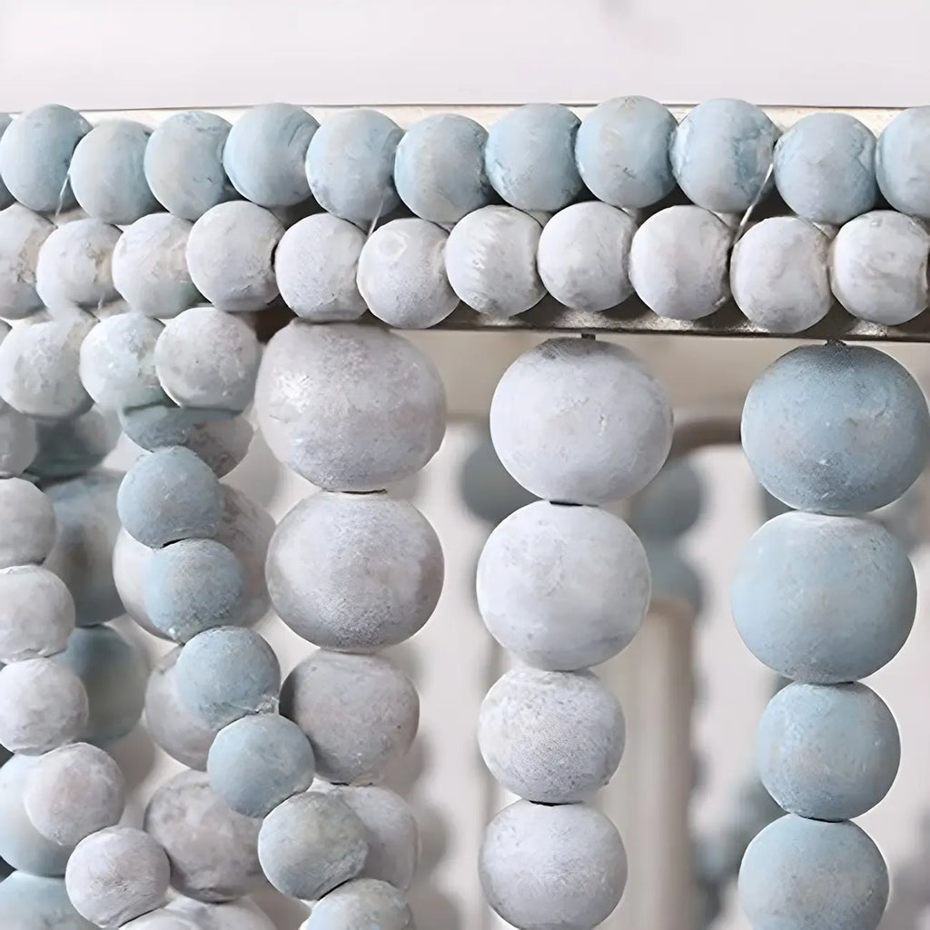 Lustre suspendu bohème bleu à 4 lumières réglable