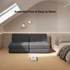 Chaise convertible 3-en-1, Chaise pliante, Lit de repos dépliable