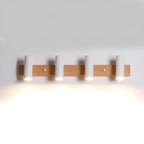 Appliques murales cylindriques blanches à 4 lumières pour salle de bain, câblées