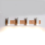 Appliques murales cylindriques blanches à 4 lumières pour salle de bain, câblées