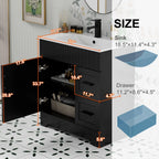Ensemble meuble-lavabo Wavy Line 30/36/48 avec lavabo et robinet