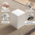 Table basse pliable à plateau relevable avec 4 tabourets et rangement