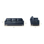 Divano Poly & Bark Sorrento - Vera Pelle Italiana Pieno Fiore