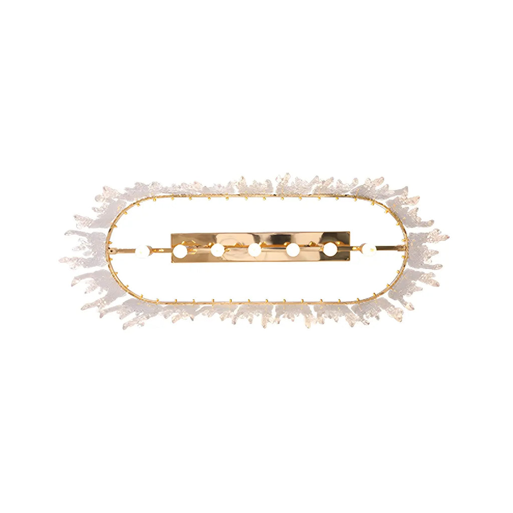 Lustre moderne en verre stalactite pour salle à manger