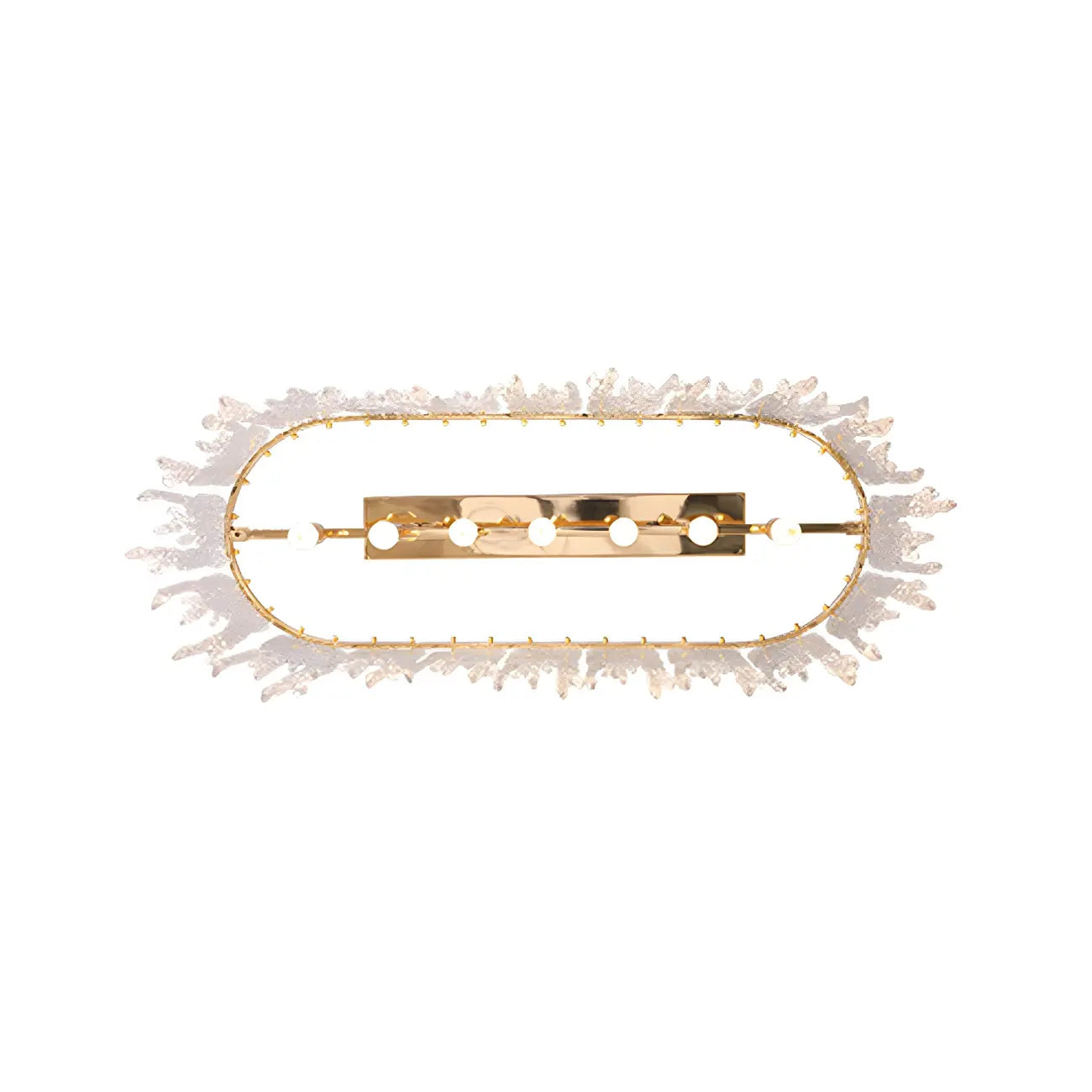 Lustre moderne en verre stalactite pour salle à manger