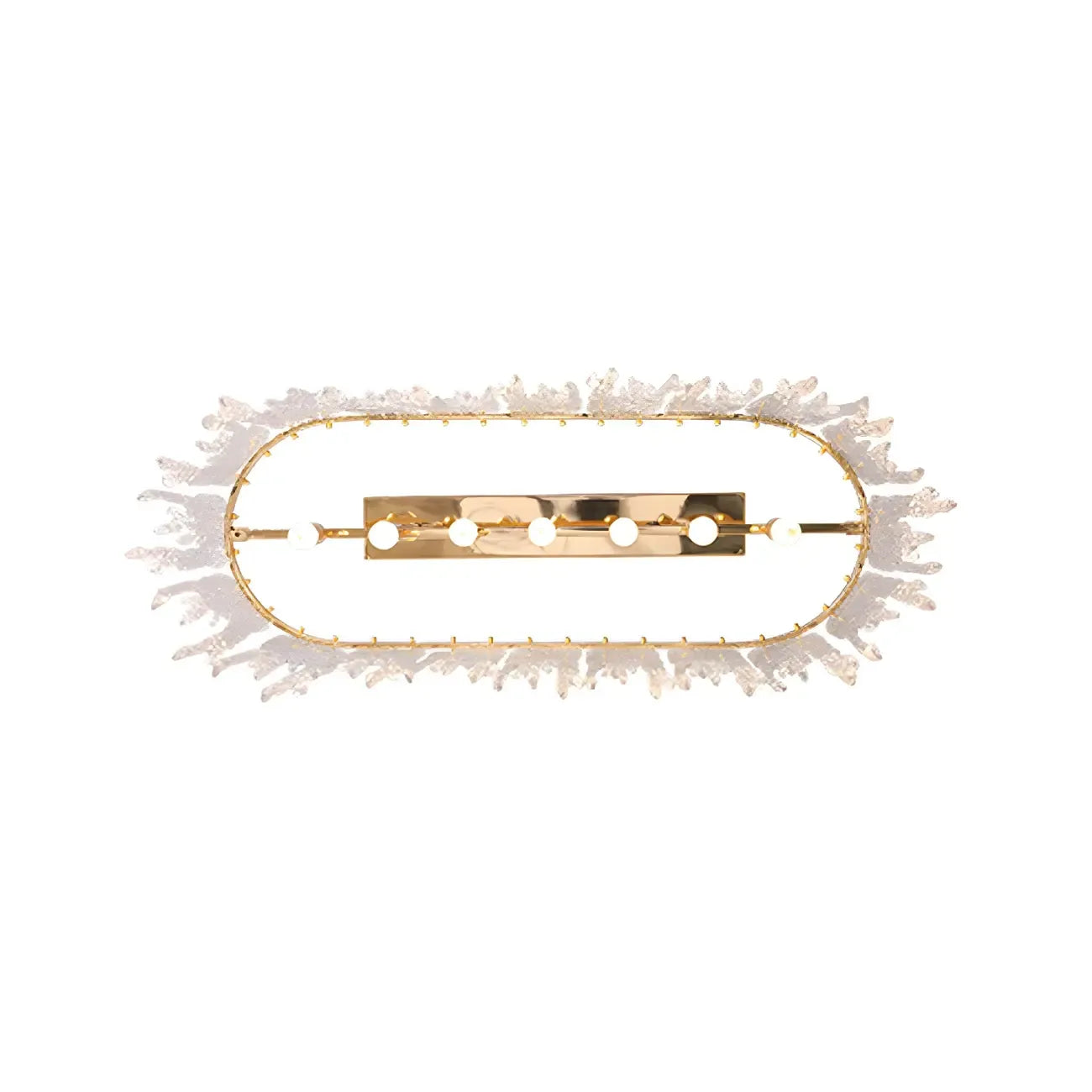 Lustre moderne en verre stalactite pour salle à manger