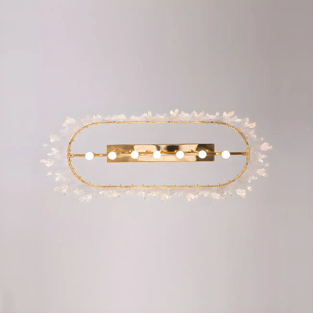Lustre moderne en verre stalactite pour salle à manger