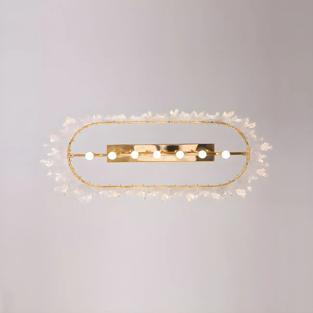Lustre moderne en verre stalactite pour salle à manger