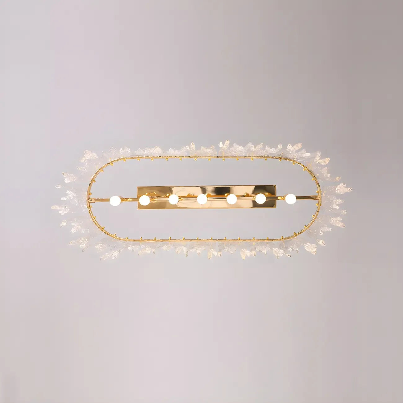 Lustre moderne en verre stalactite pour salle à manger