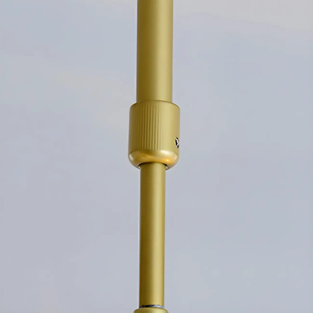Suspension moderne en cristal doré pour îlot de cuisine