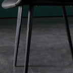 Ensemble de 2 chaises de salle à manger de style industriel moderne avec revêtement en cuir