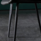 Ensemble de 2 chaises de salle à manger de style industriel moderne avec revêtement en cuir