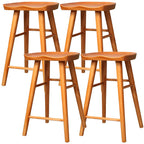 Tabourets de bar industriels en bois sans dossier, hauteur comptoir
