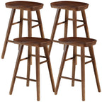 Tabourets de bar industriels en bois sans dossier, hauteur comptoir