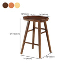 Tabourets de bar industriels en bois sans dossier, hauteur comptoir