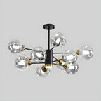 Lustre Sputnik moderne en cristal de verre et LED