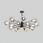 Lustre Sputnik moderne en cristal de verre et LED