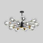 Lustre Sputnik moderne en cristal de verre et LED