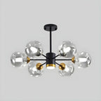 Lustre Sputnik moderne en cristal de verre et LED