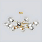 Lustre Sputnik moderne en cristal de verre et LED