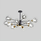 Lustre Sputnik moderne en cristal de verre et LED