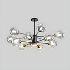 Lustre Sputnik moderne en cristal de verre et LED