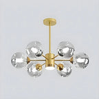 Lustre Sputnik moderne en cristal de verre et LED