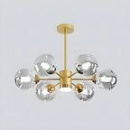 Lustre Sputnik moderne en cristal de verre et LED