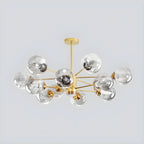 Lustre Sputnik moderne en cristal de verre et LED