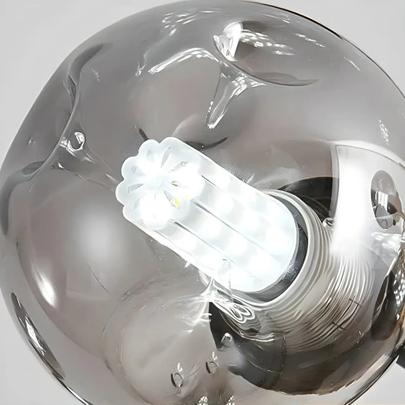 Lustre Sputnik moderne en cristal de verre et LED
