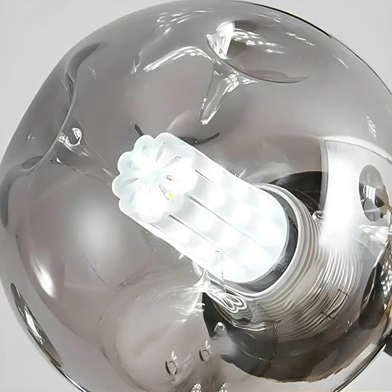 Lustre Sputnik moderne en cristal de verre et LED