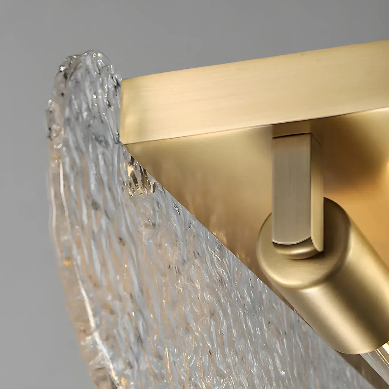 Lampada a sospensione lineare regolabile dorata in vetro per cucine