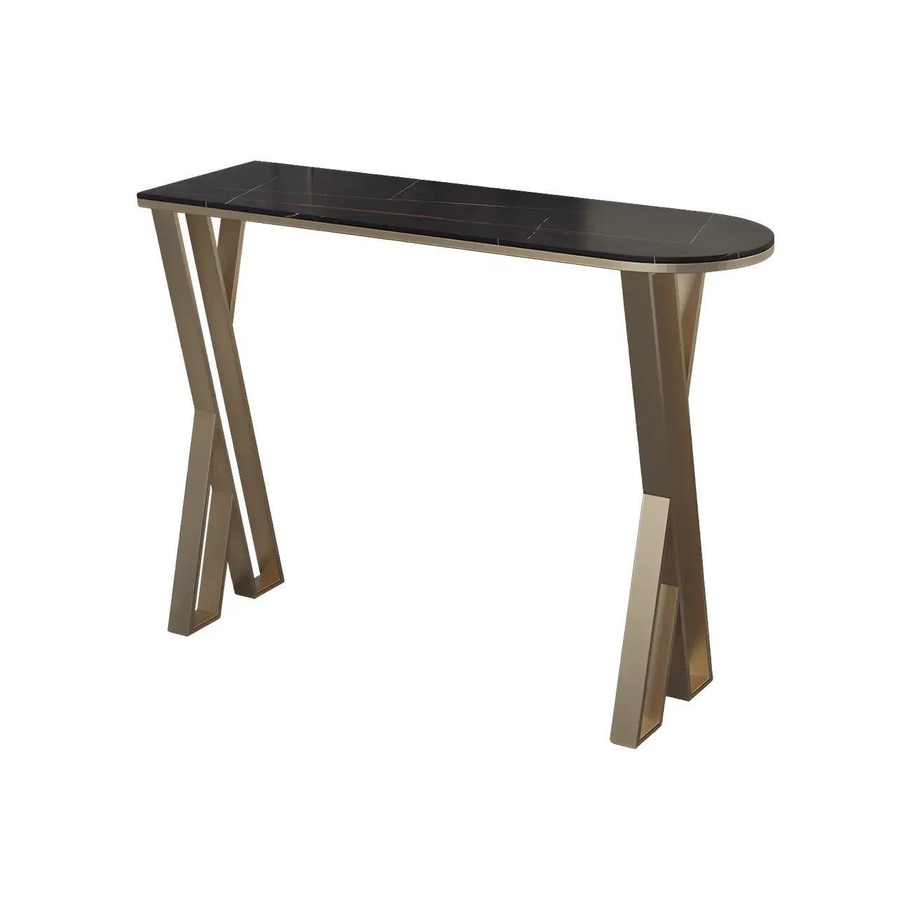 Tables de bar glamour en pierre blanche, fer et métal doré, forme libre, pour la cuisine