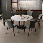 Chaises de cuisine/salle à manger industrielles gris foncé sans accoudoirs