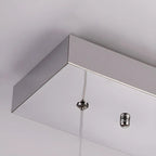 Suspension élégante en cristal avec LED et télécommande pour cuisine.