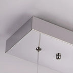 Suspension élégante en cristal avec LED et télécommande pour cuisine.
