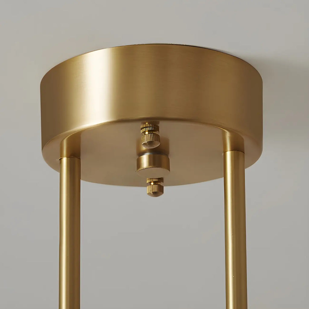 Suspension moderne dorée à globe réglable pour îlot de cuisine