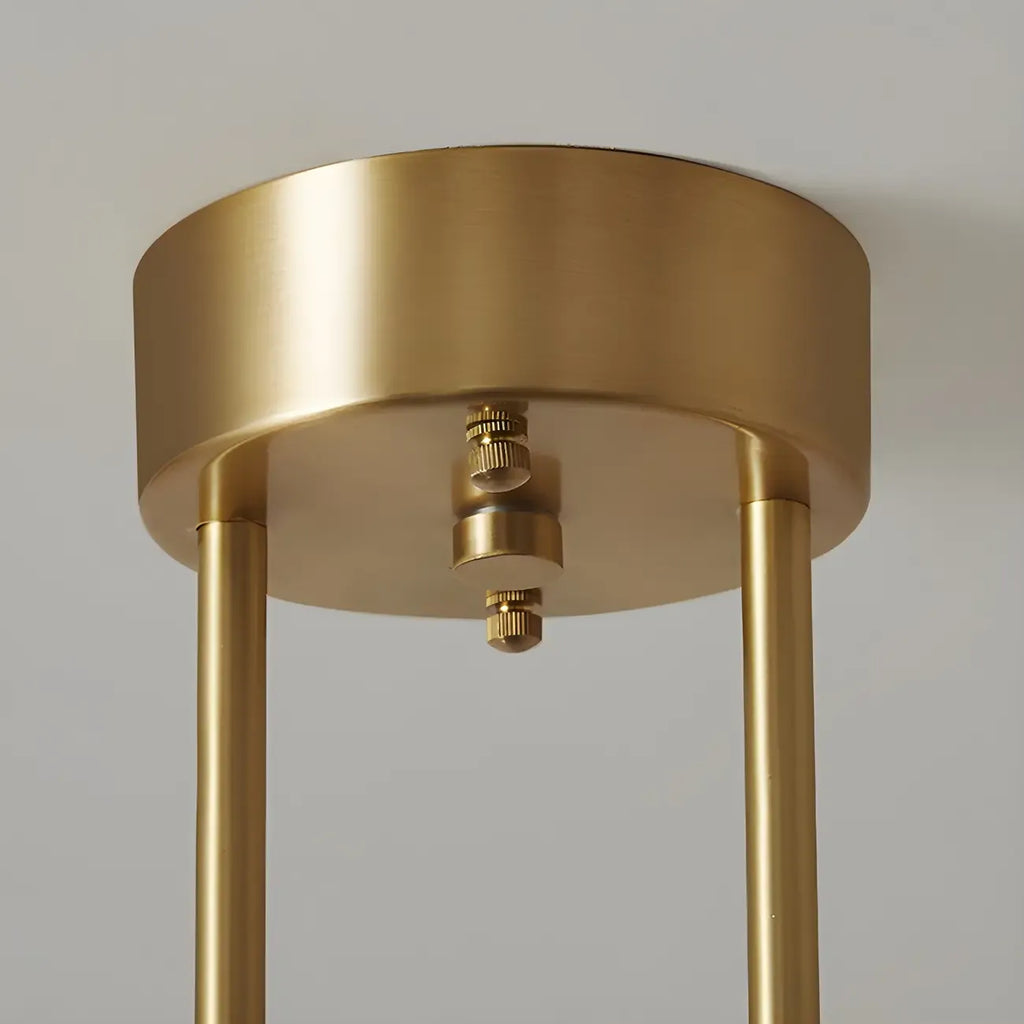 Suspension moderne dorée à globe réglable pour îlot de cuisine