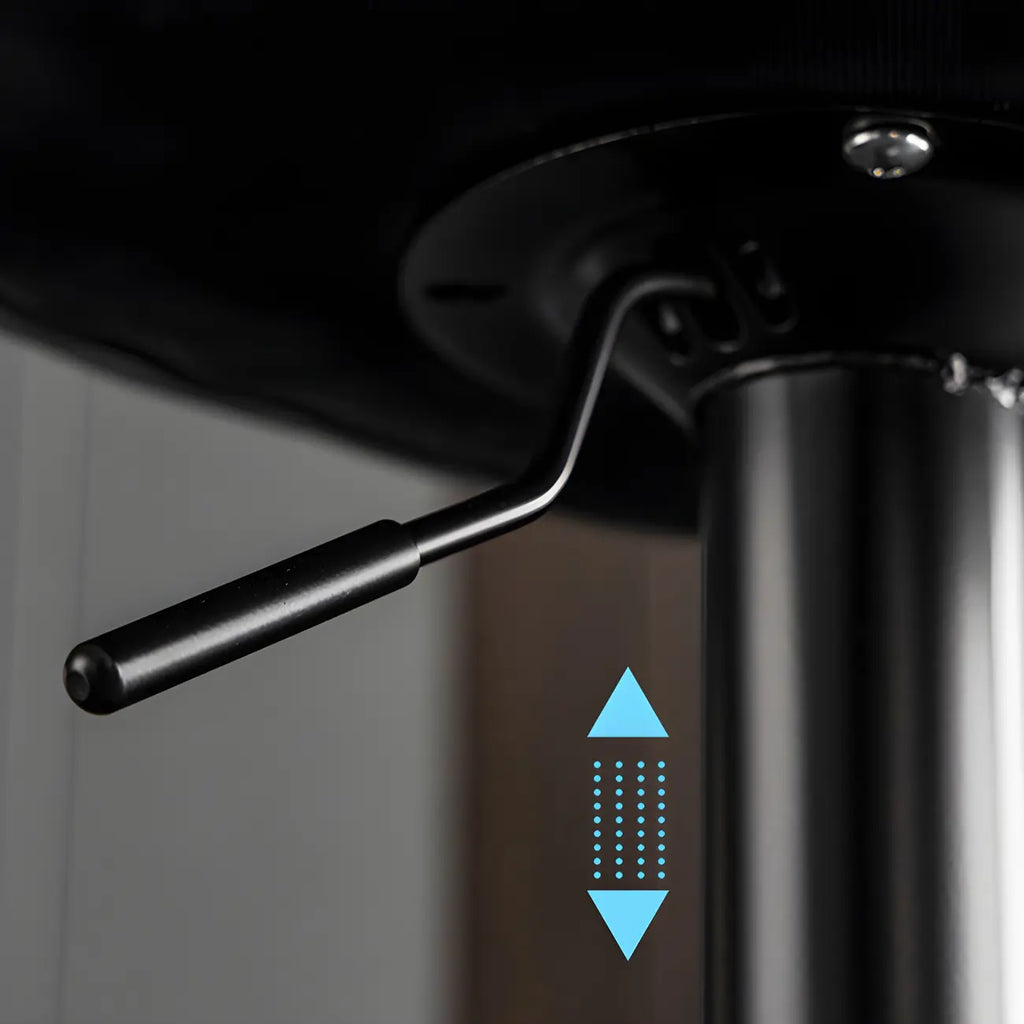 Tabourets de bar pivotants modernes en cuir réglables