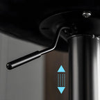 Tabourets de bar pivotants modernes en cuir réglables