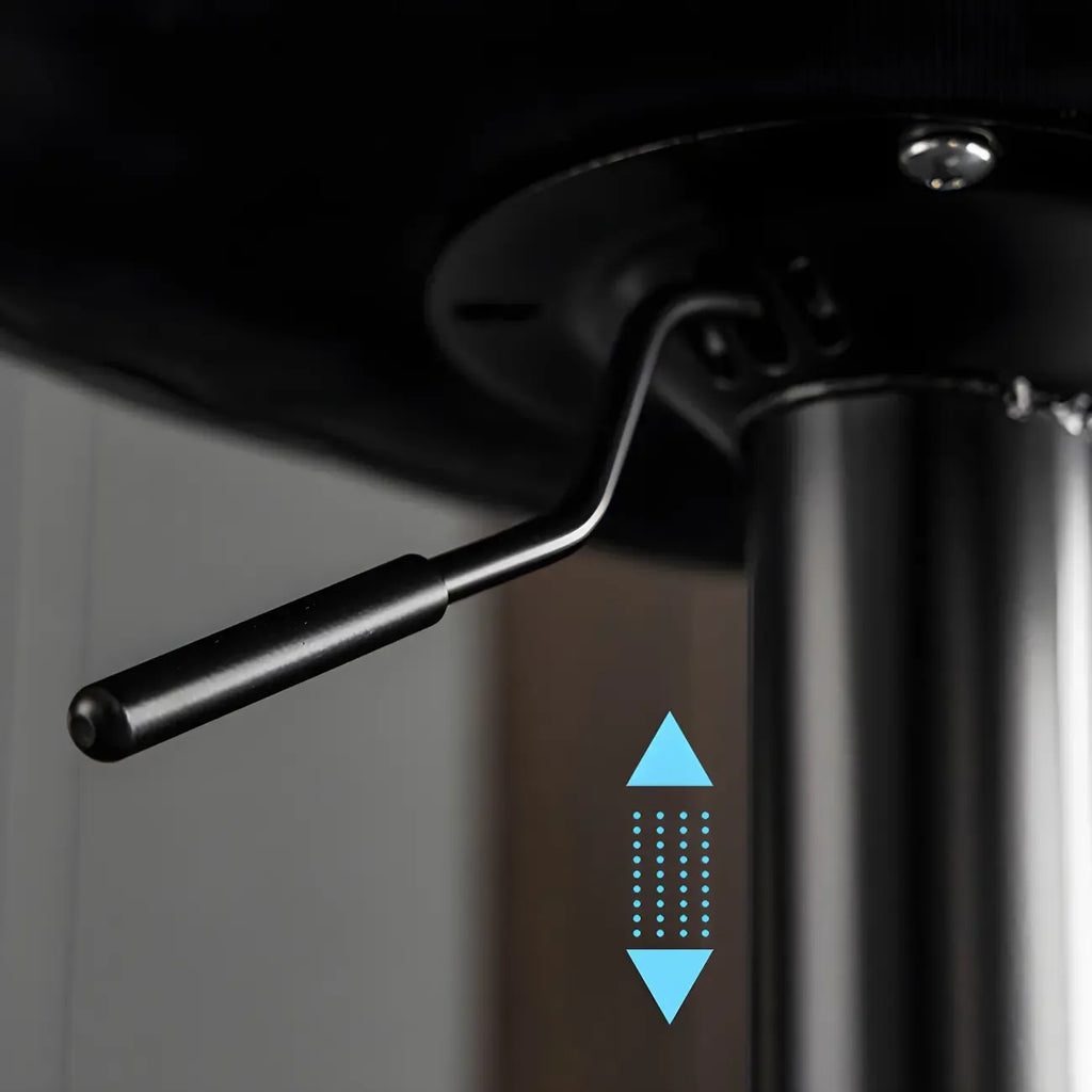 Tabourets de bar pivotants modernes en cuir réglables