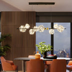 Lustre moderne en verre à 8 globes pour salle à manger