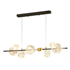 Lustre moderne en verre à 8 globes pour salle à manger