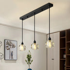 Luminaires modernes en cristal pour îlot de cuisine