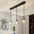 Luminaires modernes en cristal pour îlot de cuisine