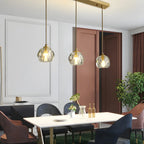 Luminaires modernes en cristal pour îlot de cuisine