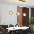 Luminaires modernes en cristal pour îlot de cuisine