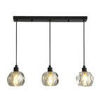 Luminaires modernes en cristal pour îlot de cuisine