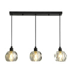 Luminaires modernes en cristal pour îlot de cuisine